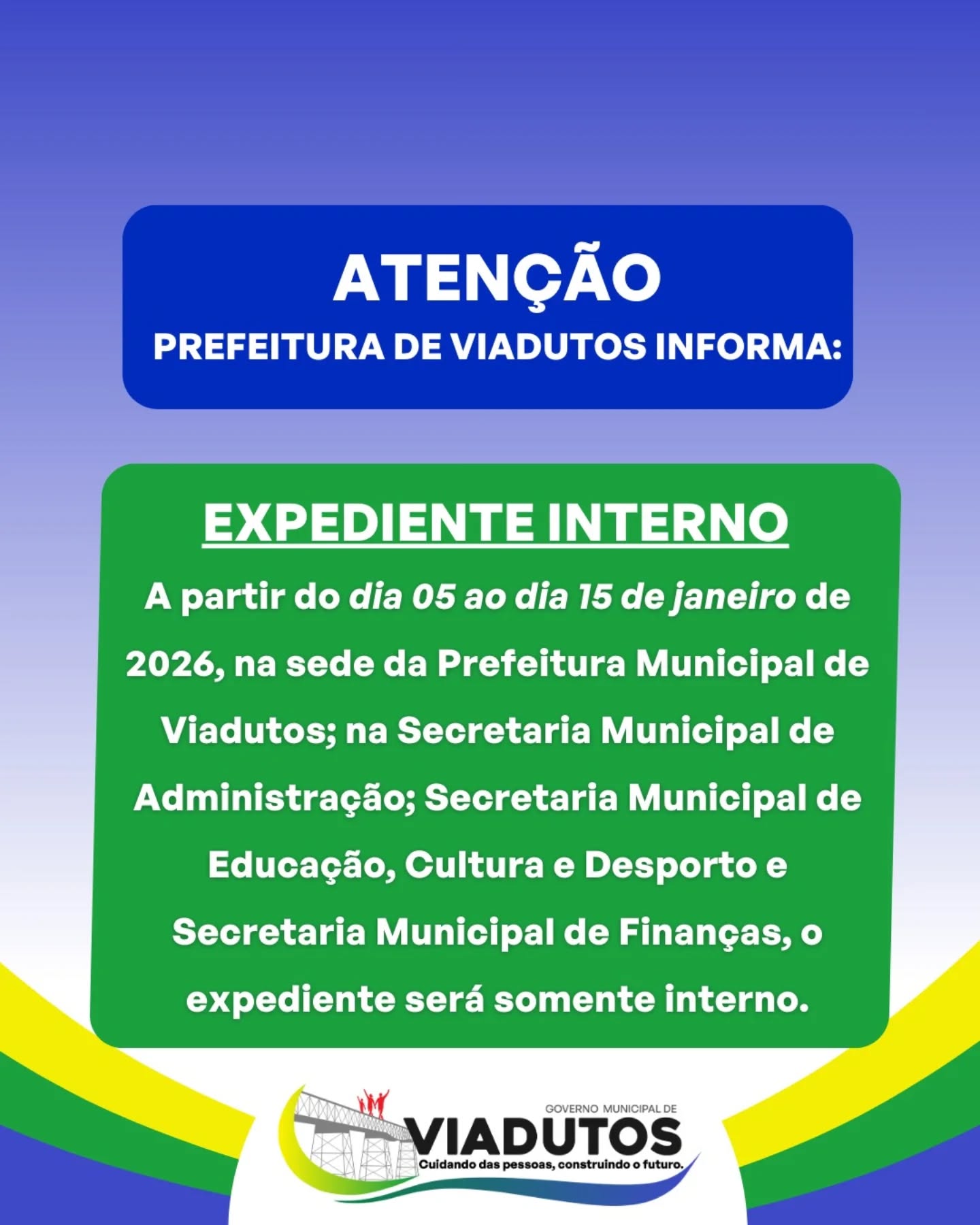 Imagem Noticia: ATENÇÃO PRODUTORES RURAIS DE VIADUTOS!